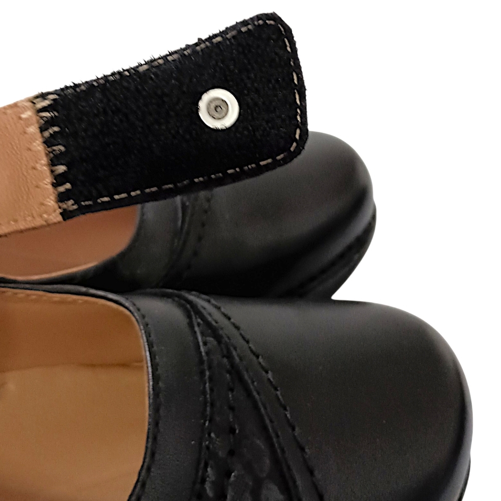 Clarks Appley Walk Mary Jane Shoes Sz 9M Womens Black Leather Comfort Modest - Picture 4 of 16